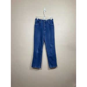 VTG Karman Kenny Rogers Lady High Waisted Straight Leg Jeans 30 Blue 90s Western